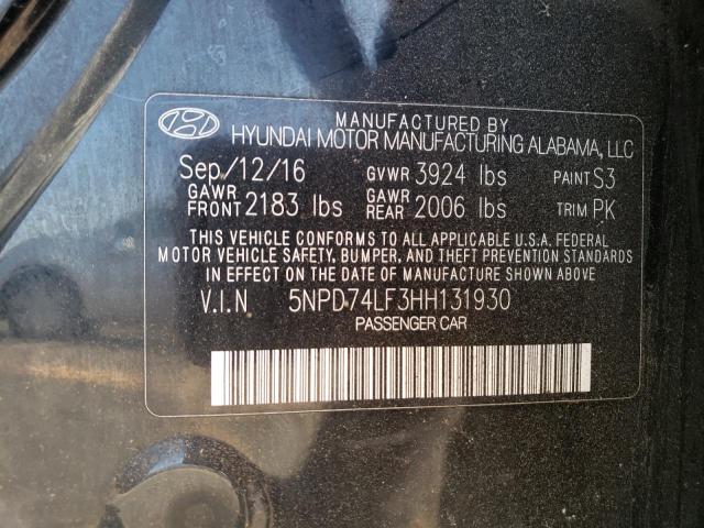 Photo 11 VIN: 5NPD74LF3HH131930 - HYUNDAI ELANTRA 