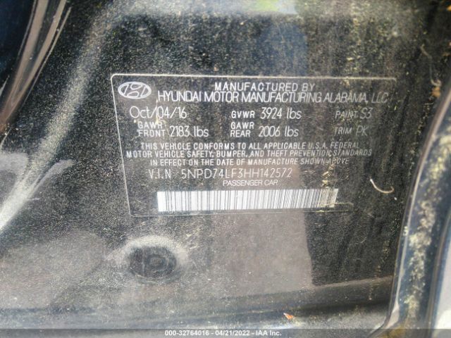 Photo 8 VIN: 5NPD74LF3HH142572 - HYUNDAI ELANTRA 