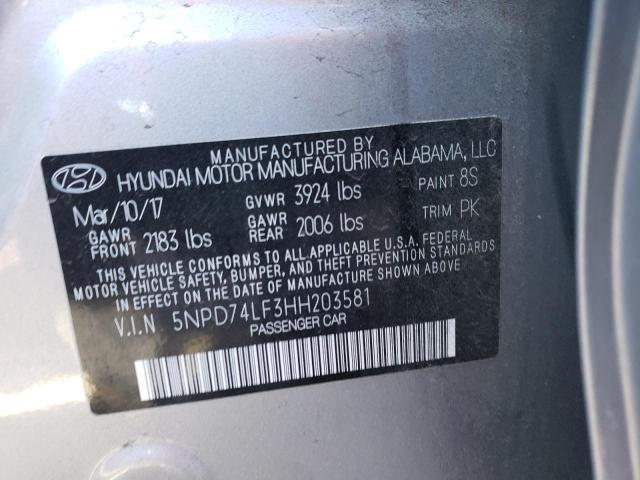 Photo 11 VIN: 5NPD74LF3HH203581 - HYUNDAI ELANTRA 