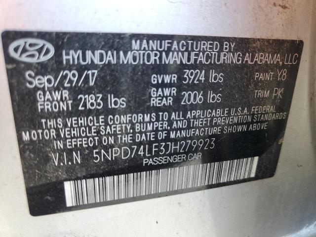 Photo 11 VIN: 5NPD74LF3JH279923 - HYUNDAI ELANTRA 