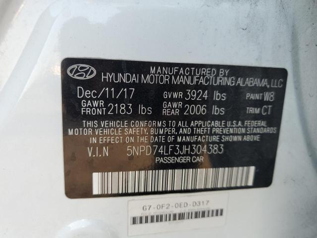 Photo 11 VIN: 5NPD74LF3JH304383 - HYUNDAI ELANTRA SE 