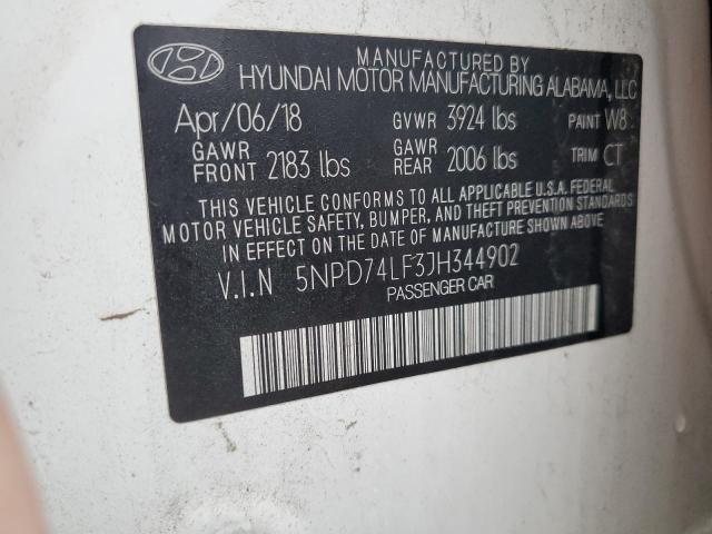 Photo 11 VIN: 5NPD74LF3JH344902 - HYUNDAI ELANTRA SE 