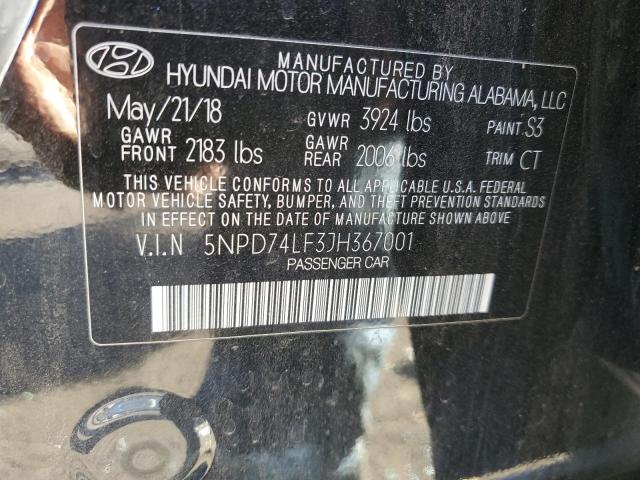 Photo 11 VIN: 5NPD74LF3JH367001 - HYUNDAI ELANTRA 