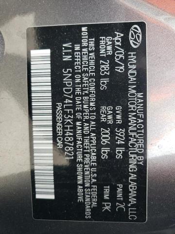 Photo 11 VIN: 5NPD74LF3KH487821 - HYUNDAI ELANTRA SE 