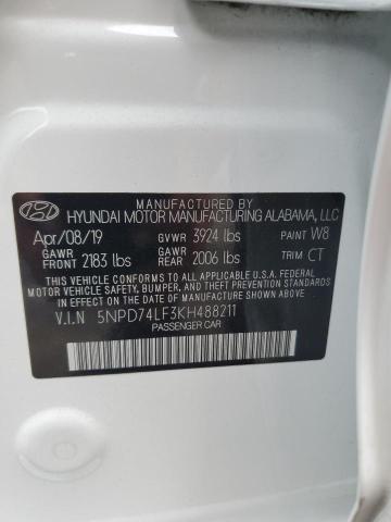 Photo 11 VIN: 5NPD74LF3KH488211 - HYUNDAI ELANTRA 