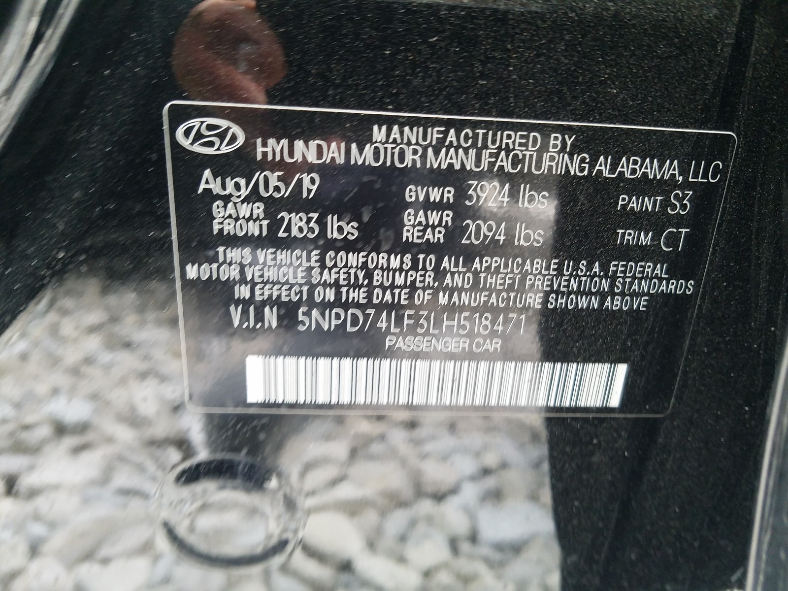 Photo 9 VIN: 5NPD74LF3LH518471 - HYUNDAI ELANTRA SE 