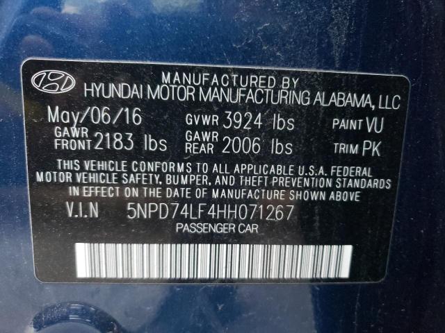 Photo 9 VIN: 5NPD74LF4HH071267 - HYUNDAI ELANTRA SE 