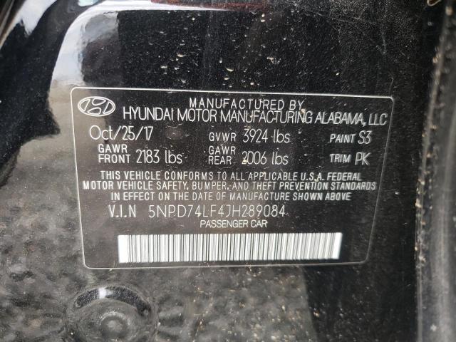 Photo 9 VIN: 5NPD74LF4JH289084 - HYUNDAI ELANTRA SE 