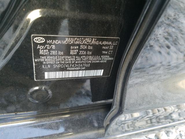 Photo 9 VIN: 5NPD74LF4JH347968 - HYUNDAI ELANTRA SE 