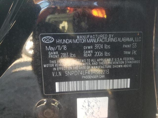 Photo 11 VIN: 5NPD74LF4JH362213 - HYUNDAI ELANTRA SE 