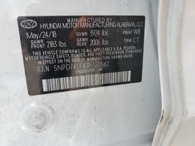 Photo 12 VIN: 5NPD74LF4JH368562 - HYUNDAI ELANTRA SE 