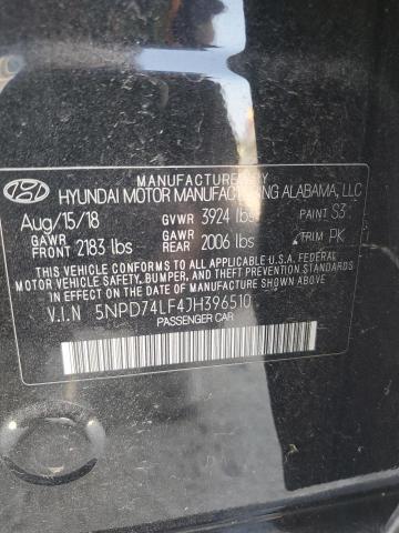 Photo 11 VIN: 5NPD74LF4JH396510 - HYUNDAI ELANTRA SE 