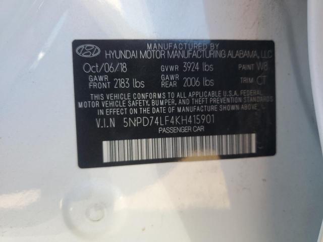 Photo 11 VIN: 5NPD74LF4KH415901 - HYUNDAI ELANTRA 