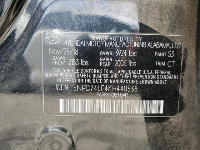 Photo 11 VIN: 5NPD74LF4KH440538 - HYUNDAI ELANTRA 