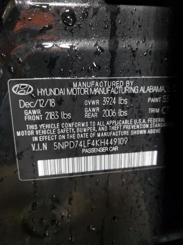 Photo 12 VIN: 5NPD74LF4KH449109 - HYUNDAI ELANTRA 