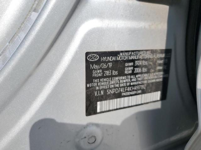 Photo 11 VIN: 5NPD74LF4KH497192 - HYUNDAI ELANTRA 