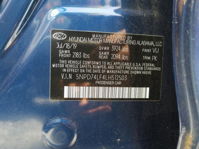 Photo 9 VIN: 5NPD74LF4LH512503 - HYUNDAI ELANTRA SE 