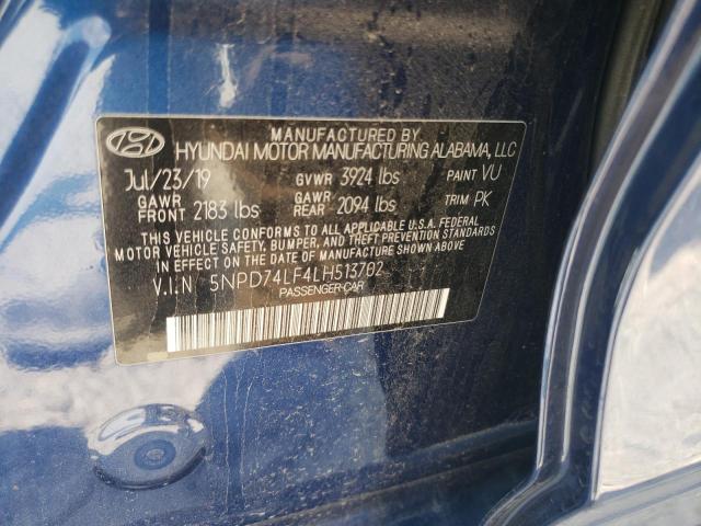 Photo 11 VIN: 5NPD74LF4LH513702 - HYUNDAI ELANTRA SE 