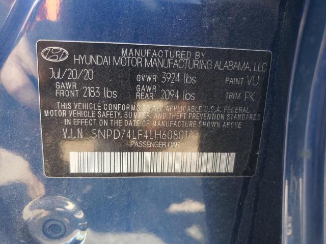 Photo 11 VIN: 5NPD74LF4LH608017 - HYUNDAI ELANTRA SE 