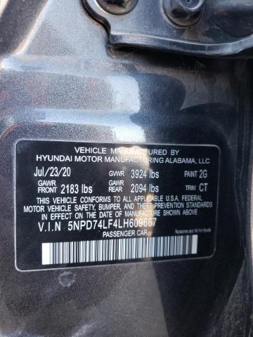 Photo 11 VIN: 5NPD74LF4LH609667 - HYUNDAI ELANTRA 