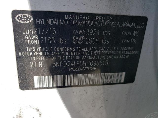 Photo 11 VIN: 5NPD74LF5HH096615 - HYUNDAI ELANTRA SE 