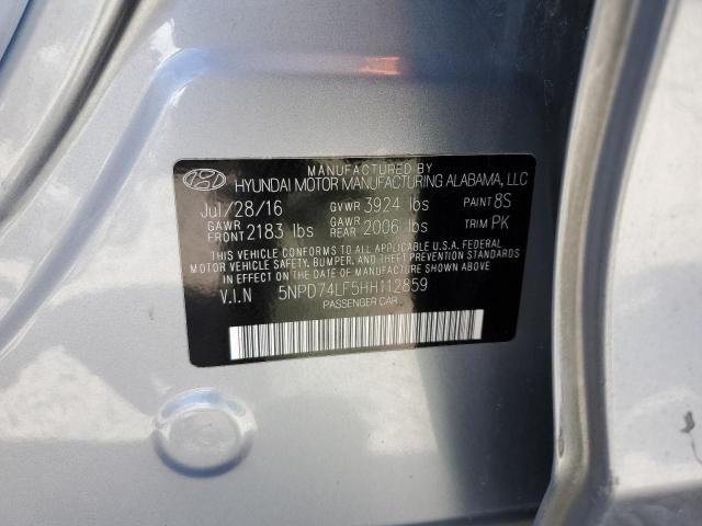 Photo 11 VIN: 5NPD74LF5HH112859 - HYUNDAI ELANTRA SE 