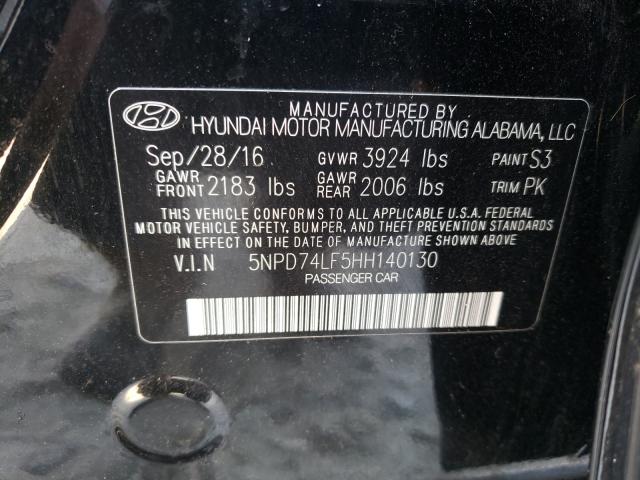 Photo 9 VIN: 5NPD74LF5HH140130 - HYUNDAI ELANTRA SE 