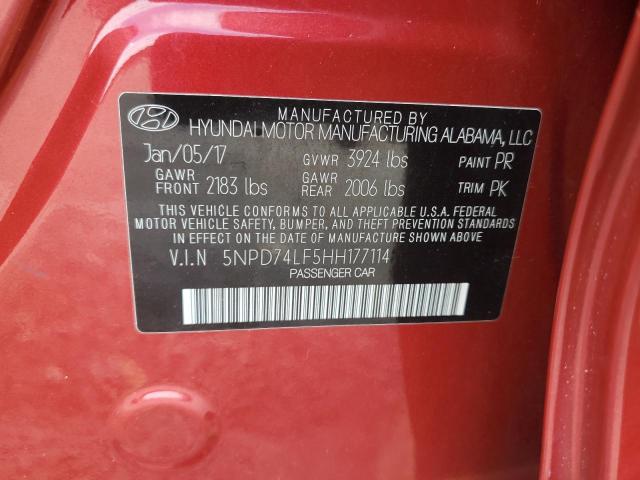 Photo 11 VIN: 5NPD74LF5HH177114 - HYUNDAI ELANTRA 