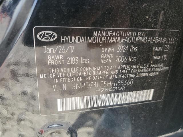 Photo 11 VIN: 5NPD74LF5HH185360 - HYUNDAI ELANTRA SE 