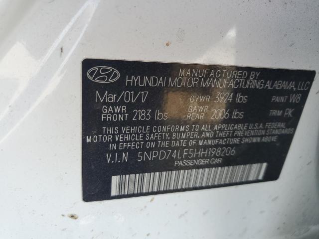 Photo 11 VIN: 5NPD74LF5HH198206 - HYUNDAI ELANTRA SE 