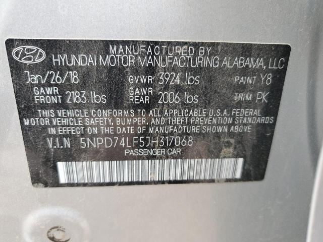 Photo 12 VIN: 5NPD74LF5JH317068 - HYUNDAI ELANTRA SE 