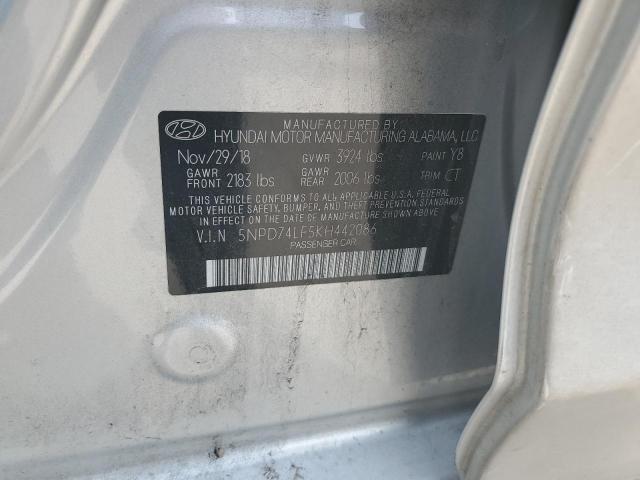 Photo 11 VIN: 5NPD74LF5KH442086 - HYUNDAI ELANTRA SE 