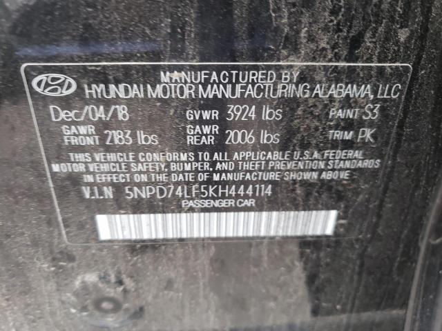 Photo 11 VIN: 5NPD74LF5KH444114 - HYUNDAI ELANTRA SE 