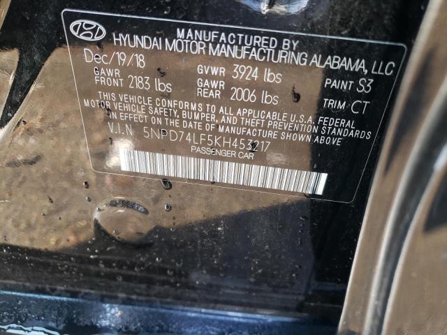 Photo 11 VIN: 5NPD74LF5KH453217 - HYUNDAI ELANTRA SE 