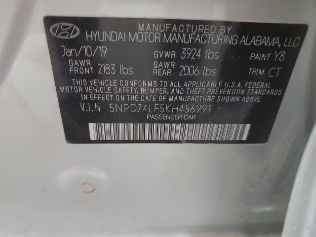 Photo 11 VIN: 5NPD74LF5KH456991 - HYUNDAI ELANTRA SE 