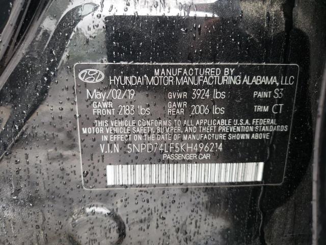 Photo 11 VIN: 5NPD74LF5KH496214 - HYUNDAI ELANTRA SE 