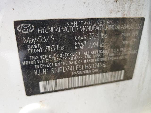 Photo 11 VIN: 5NPD74LF5LH502496 - HYUNDAI ELANTRA SE 