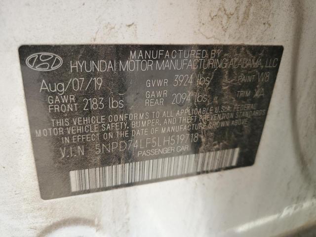 Photo 11 VIN: 5NPD74LF5LH519718 - HYUNDAI ELANTRA SE 