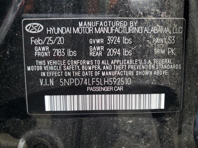 Photo 11 VIN: 5NPD74LF5LH592510 - HYUNDAI ELANTRA SE 