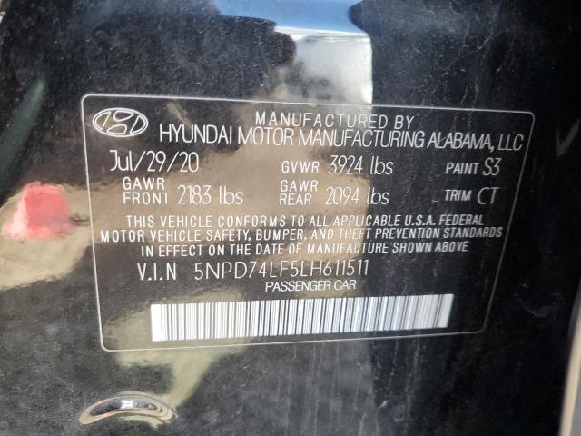 Photo 9 VIN: 5NPD74LF5LH611511 - HYUNDAI ELANTRA 