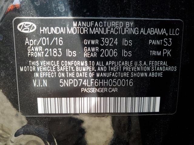 Photo 12 VIN: 5NPD74LF6HH050016 - HYUNDAI ELANTRA SE 