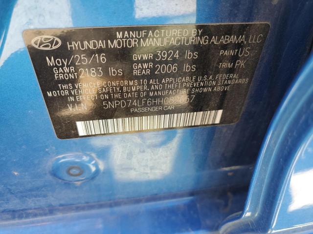 Photo 11 VIN: 5NPD74LF6HH082657 - HYUNDAI ELANTRA 