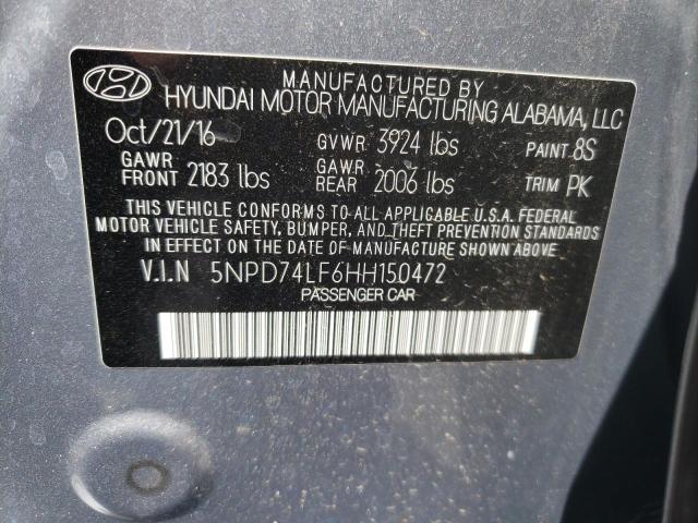 Photo 9 VIN: 5NPD74LF6HH150472 - HYUNDAI ELANTRA SE 