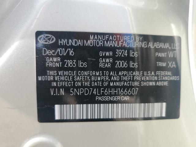 Photo 11 VIN: 5NPD74LF6HH166607 - HYUNDAI ELANTRA 