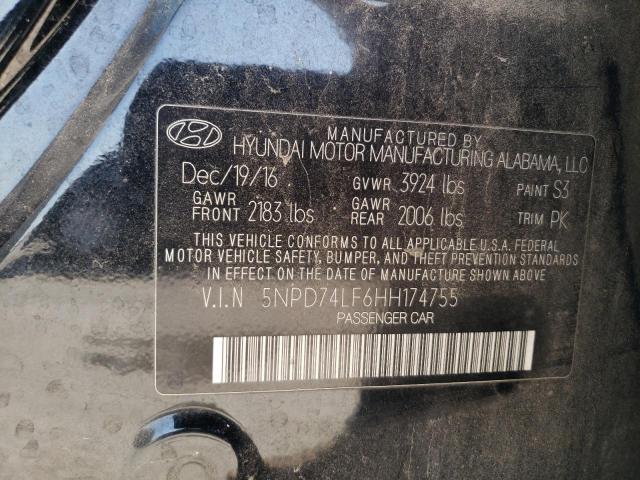 Photo 11 VIN: 5NPD74LF6HH174755 - HYUNDAI ELANTRA 