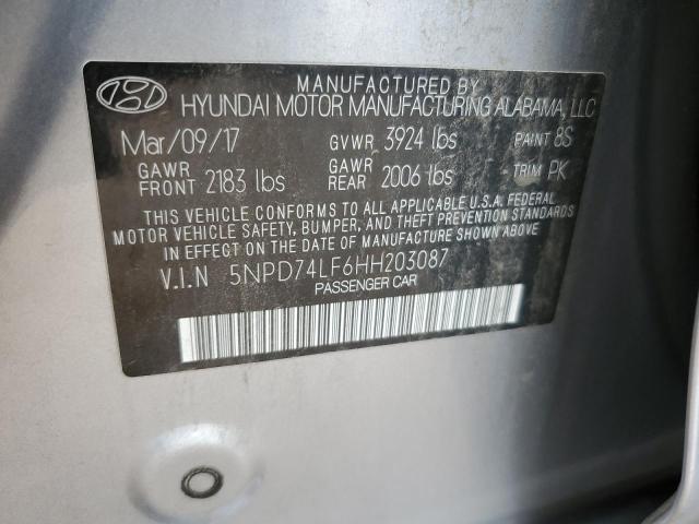 Photo 11 VIN: 5NPD74LF6HH203087 - HYUNDAI ELANTRA SE 