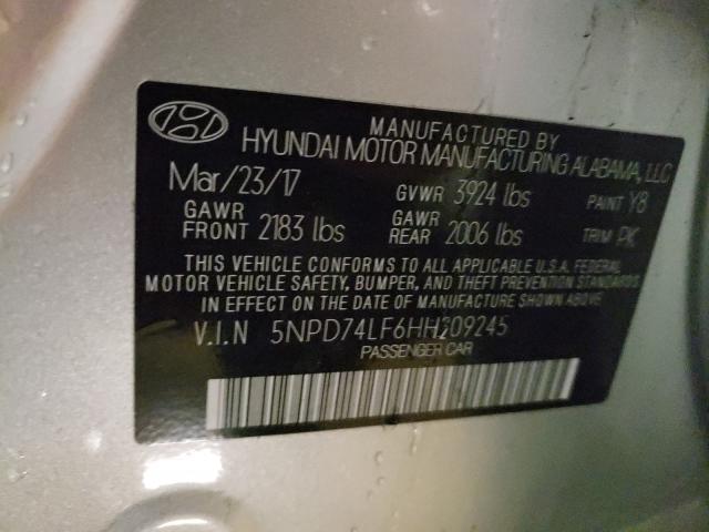 Photo 9 VIN: 5NPD74LF6HH209245 - HYUNDAI ELANTRA 