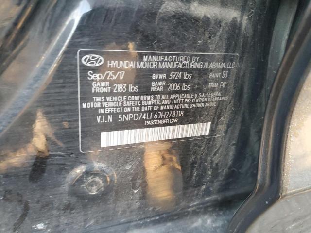 Photo 11 VIN: 5NPD74LF6JH278118 - HYUNDAI ELANTRA SE 