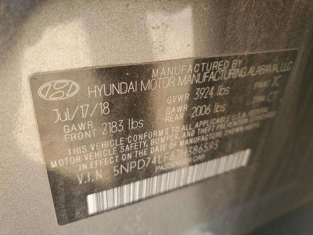 Photo 11 VIN: 5NPD74LF6JH386593 - HYUNDAI ELANTRA SE 