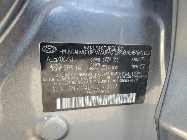 Photo 11 VIN: 5NPD74LF6JH393639 - HYUNDAI ELANTRA SE 